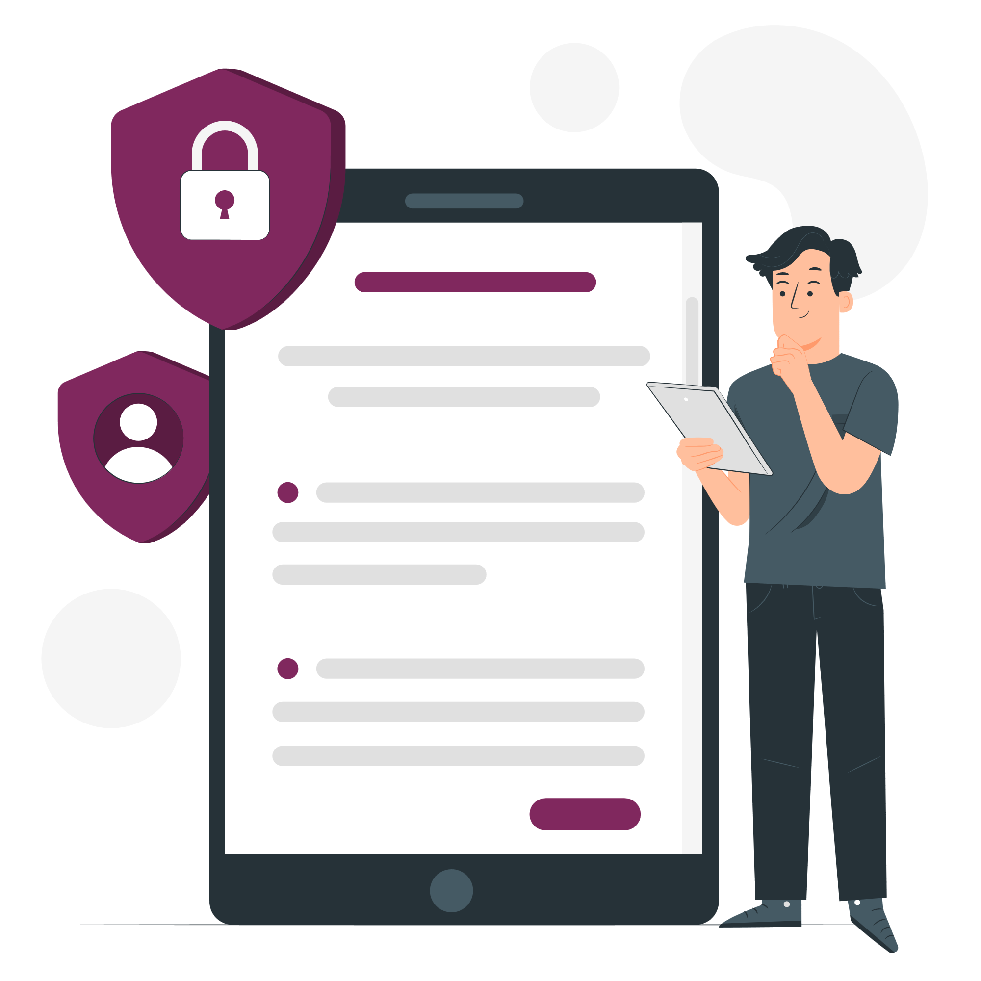 Cybersecurity with AI illustration